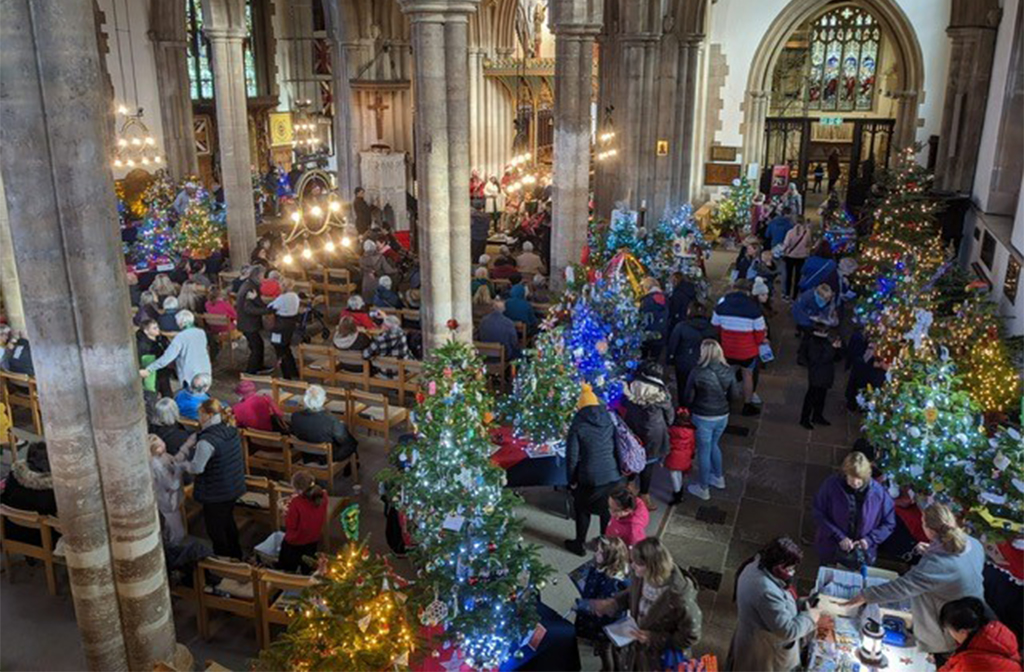 The Bedford Christmas Tree Festival in St Paul's